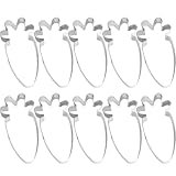 LALADEFIEE 10 Stück Karotten Ausstechformen aus Edelstahl Backzubehör für Kekse und Fondant Ostern Plätzchenausstecher Langlebig und Leicht zu Reinigen