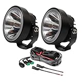 Hooma 2PCS Arbeitsscheinwerfer LED 12V/ 24V - 6000K Farbtemperatur Zusatzscheinwerfer Led Scheinwerfer für Auto LKW UTV ATV Boot Motorräder