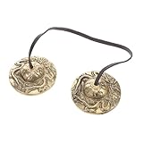 YARNOW Tingsha Becken Meditation Sanskrit Messing -chime Glocken Zur Heilung Achtsamkeit Buddhist Entspannung Musikinstrumente