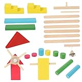 Gogogmee 1 Satz 26 Stück Domino-Mechanismus Spielzeug für kinder Kinderspielzeug educational toys Domino-Block-Spielzeug Dominosteine ​​für Kinder Bausteine Spielzeug für frühe Bildung Holz