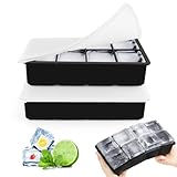 VFANDV Eiswürfelform, 2 Stück 16 Fach Eiswürfelform Silikon Ice Cube Tray Eiswürfelform Groß Wiederverwendbar Eiswürfelform, Eiswürfelbehälter für Babybrei, Cocktail, Whiskey, Obst