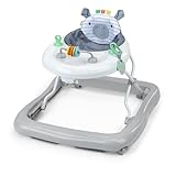 Ingenuity Smooth Strides Aktivitäten-Lauflernhilfe - Chambray - Entwicklungsfähige Lauflernhilfe - Höhenverstellbar in 3 Positionen - Spielzeug inklusive - 6M-12M