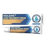 Akne-Creme – Gel gegen Pickel, Mitesser und Hautunreinheiten | Ölkontrolle, Tiefenreinigung und Linderung von Rötungen | Hautpflege für fettige und zu Akne neigende Haut