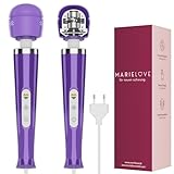 MARIELOVE Magic Wand Massagestab – Kabelgetriebene Hochleistungsmassage | 20 Stufen | Starke Vibration & Flexibler Kopf aus Silikon | Ideal für Muskelentspannung, Nacken-, Rücken- & Ganzkörpermassage