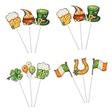 TOPBATHY 24St Geschenkpapiertüte backen Patricks Day Kuchendekoration st patricks day cupcake dekorationen st.patricks day accessories saint patricks day accessoires Ornament Papierbecher