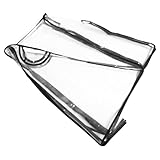 Parliky Kinderwagen Regenverdeck Winddicht Schutz Abdeckung Transparent Atmungsaktiv Leicht Tragbar für Kinderwagen Zubehör Regenschutz Buggy