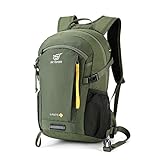 SKYSPER LANTC 20 Leicht Wanderrucksack 20L Klein Rucksack mit Rückenbelüftung Trekkingrucksack aus atmungsaktivem 3D Air Mesh Polyester Camping Outdoor Wandern Rucksack