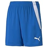 PUMA Unisex Kinder Teamliga Jr Shorts, Electric Blue Lemonade-puma White, 128 EU