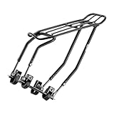 Ibera Fahrradträger – Fahrrad-Touringträger Plus+ für Scheibenbremse/Nicht-Scheibenbremsenhalterung, Fat Tire Bikes, Rahmenmontage für schwerere obere und seitliche Lasten, höhenverstellbar für