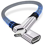 USB C Verlängerung kabel,20Gbps/240W/5K@60Hz USB C 3.2 Extender 0.2M,4K@144Hz Typ C Video Verlängerungs kabel Stecker zu Buchse Kompatibel mit iPhone 16/Plus/Pro/Pro Max/iPhone 15/MacBook Pro/iPadPro