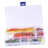 MOLUCKFU 540stücke Vorgeformter Steckplatinen-überbrückungsdraht Für Breadboard Jumper Wire Steckplatinen-überbrückungskabel Drahtsatz Überbrückungsdraht