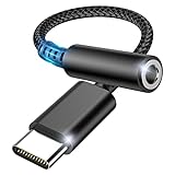 CKCN USB C zu 3.5mm Klinke, USB C Aux Adapter zu Kopfhörer Jack Audio Adapter, Audio Adapter USB C auf Aux Dongle Kabel Kabel für Samsung Galaxy S21/S20/Note20, MacBook Pro, Huawei