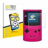 BROTECT Schutzglas für Nintendo Gameboy Color Schutzfolie Panzer Folie Glas Displayschutz Made in Germany [Kratzfest 9H, Anti-Fingerprint]