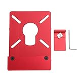 Spacnana Oberfräsen-Führungsschienenadapter, Schienensägen-Führungsschienenadapter aus Aluminiumlegierung mit Anschlag und Einstellschlüssel