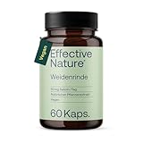 Weidenrinde-Kapseln - 60 Kapseln für 2 Monate - 200 mg Weidenrindenextrakt - Natürlicher Pflanzenextrakt - Mit 50 mg Salicin - 100% natürlich