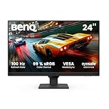 BenQ GW2490E 24 Zoll Gaming Monitor, 100Hz, 1920x1080p, IPS, Eye-Care, integrierte Lautsprecher, Wandhalterung, Thin Bezel, Smarte Helligkeitsanpassung, HDMI, DisplayPort