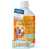Omega Pro Gelenköl Mix TESTSIEGER - Besser als reines Lachsöl Hund für Gelenkstoffwechsel bei Arthrose - Ideales Omega 3/6 Profil aus Fischöl (Lachsöl für Hunde) mit Leinöl, Hanföl, Borretschöl