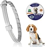 Verstellbar Zecken- & Flohschutz Halsband Hund, Floh und Zeckenhalsband für Hunde Natürlicher Zeckenschutz, Länge: 63cm,für kleine, mittlere und große Haustiere