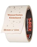 T-Rex Waterproof Klebeband Transparent – Wasserdichtes Panzerband – Ideales Abdichtband für Pools & Outdoor – UV- & hitzebeständig - 50mm x 1,5m