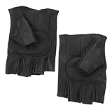 Holibanna Halbfinger Herren Fitnesshandschuhe aus Atmungsaktivem rutschfest Langlebig für Gewichtheben Outdoor Sport und Fahrradfahren Gepolstert mit Belüftung für Sommertraining