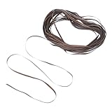 HOODANCOS PE Rattan Reparaturrolle 8mm Flach 500g Kaffeefarbend Geprägtes Kunststoffmaterial für Gartenmöbel Reparatur und Selbstgemacht Korbherstellung