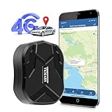 TKMARS Tracker Auto GPS 4G, stark magnetisch wasserdicht mit kostenloser APP/Web ohne ABO Anti-Verlust Echtzeit Ortungsgerät für Auto, Fahrzeug, LKW, Flotte TK905B