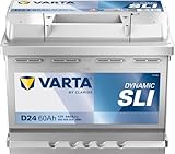 Varta D24 Blue Dynamic Starterbatterie für Passenger Car, 5604080543132 12V 60Ah 540A