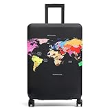 Youth Union Kofferhülle Elastisch 18-32 Zoll Kofferschutzhülle Gepäck Cover Reisekoffer Hülle Kofferschutz Luggage Cover Gepäckabdeckung mit Reißveschluss (Farbe 11, L)