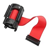 LAPYAPPE Isolationsschiene Warnband mit Teleskop Funktion Absperrgürtel für Warteschlangen Sicherheitsbereiche Einfach zu Installieren Langlebig Vielseitig Einsetzbar