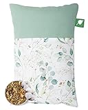 Herbalind Kräuterkissen EUKALYPTUS mit 10x Kräutermischung Schlafkissen 20 x 30 cm - 100% Baumwolle, Einschlafhilfe Kinder Duftkissen u.a. mit Eukalyptus, Thymian, Salbei, bei Erkältung