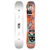 JONES - Herren Rallye-Katze, Snowboards Directional Freeride, ideal für Urban Carving, Freestyle und All-Mountain Play, Größe 158, Farbe: Weiß