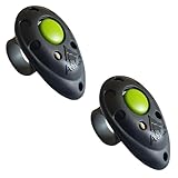 ASCO 2X Premium Clicker, Finger Clicker für Clickertraining, Hunde Katzen Pferde Profi Clicker, Hundetraining Klicker schwarz AC01F, 2 Stück