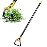 FLY HAWK Gartenhacke, 76-228cm Steigbügelhacke Hacke Gartenwerkzeug aus Edelstahl mit Robust Verstellbare Griff, Hula Hacken zum Jäten, Lösen von Erde, Pflanzen von Gemüse
