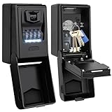 ENONEO Schlüsseltresor mit Beleuchteten Zahlencode Aussen Schlüsselsafe Wasserdicht Robust Schlüsselbox Groß Schlüsselkasten Wetterfest Schlüsseltresor für Home Garage Schule Büro