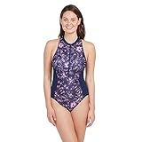 Zoggs Damen Reißverschluss, 1 Stück-E Badeanzüge, Sonnenuntergang Blüte, 32