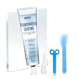 AllisWay Silikonkleber Transparent Wasserfest, Silikon Tube, Silikon Durchsichtig Wasserfest, Silikonkleber, Geeignet zum Verkleben von Kunststoff, Glas, Acryl, silikon usw, 100ML