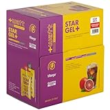 StarGel+ – Nahrungsergänzungsmittel zur Unterstützung der Widerstandskraft – mit Maltodextrin, Fruktose und Dextrose – glutenfrei – Box mit 30 Beuteln, Rotorange