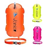 Schwimmboje,Schwimmwagen im Freien,Aufblasbare Schwimmen Boje und Trockensack,Swim Bubble,für Open Water Kinder Triathlon Sport Schnorcheln Rennen Ausbildung Zubehör,Gut sichtbarer (Orange)