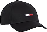 Tommy Hilfiger Unisex Cap TJU Flag Basecap, Schwarz (Black), Einheitsgröße