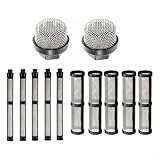 Vasiumic 246385 246384 287032 Airless-Sprühsieb und Pumpenkernfilter-Set mit 60 Netzfiltern, kompatibel mit 390 395 490 495 5956712 Farbsprühmodellen