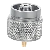 HIAKDOFT Camping Gaskartuschen Adapter Tragbarer Gas Tank Universeller Outdoor Gaskocher Langlebiger Wiederverwendbarer Camping Gasflaschen Verbinder Kompatibel mit Standardflaschen