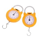 Homoyoyo 1 Paar Tragbare Angelwaage Tragbare Federwaage Vintage Hängewaage Für Obst Und Gemüse Angelwaage Hängewaage Für Obst Und Gemüse Federgewichtswaage Digitalwaage Gelber