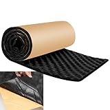 Baketron Selbstklebend 20mm Dämmmatten Dämmung Isolierung Kautschuk Premium Noppenschaumstoff Raum Akustik Schaumstoff Akustikschaumstoff - 6m x 1m （2m x 50cm x 6 Roll）= 6㎡