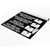micasia Magnetische Tafelfolie selbstklebend magnetisches Memoboard - Wandtafel abwischbar - Kinder Modern beschreibbar zuschneidbar schwarz Büro Küche Flur Kinderzimmer Magnetfolie 1003 (50x50cm)