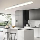 CBJKTX LED Deckenleuchte Küchenlampe - Deckenleuchte Lang Flach 90CM küchenlampe Decke 4000K Neutralweiß Tageslichtlampe Weiß 36W Kellerlampe Bürolampe für Wohnzimmer Schlafzimmer Keller