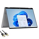 HP 2025 OmniBook X Flip 2-in-1 Laptop, 16' WUXGA Touchscreen, AMD Ryzen 5 (6-Core up to 4.9 GHz), 8GB RAM, 512GB SSD, Backlit, USB-C, US Version KB, PDG HDMI Cable, Windows 11 Pro