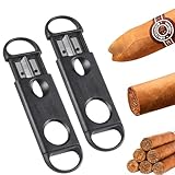 XPEX 2 Stück Cigar cutter Zigarrenschneider Zigarren set Zigarren zubehör Zigarrenbohrer Edelstahl Zigarrenabschneider Zigarren Schneider Zigarren Cutter, Doppelte Klinge Schere