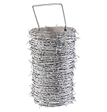 Garmix Stacheldraht Spitzdraht Klingendraht Sperrdraht 50m (2 Drähte je 1,7 mm)