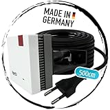 TronicXL Verlängerung/Wandhalterung für W-LAN Repeater kompatibel mit Fritz Repeater 600 1200 1750E 2400 AVM Fritz! Halterung Wandhalter Wand Montage WLAN Verstärker (500cm + Wandhalter)