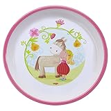 HABA Kinderteller Vicki & Pirli – Stabiler Melamin-Teller – Spülmaschinengeeignet – Kindgerechte Größe – Ab 12 Monaten – 1300387001